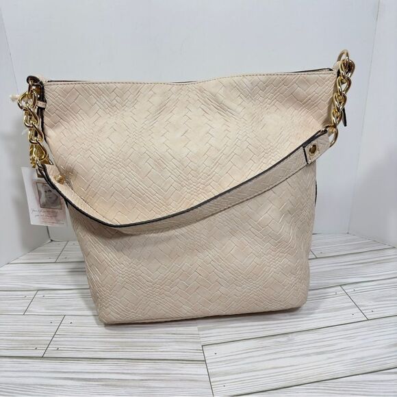 $108 JESSICA SIMPSON NESSA OVERSIZED BUCKET SHOULDER TOTE SATCHEL PURSE NWT - Picture 2 of 15